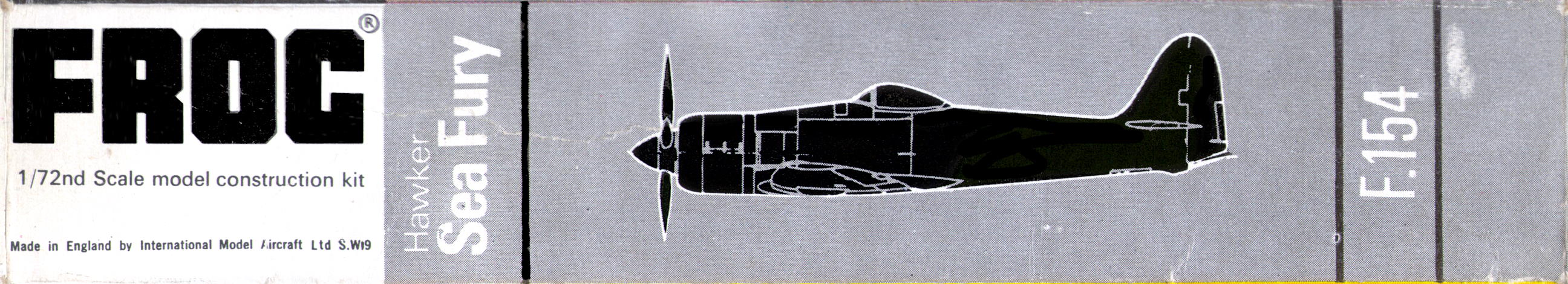 Коробка FROG Black series F154 Hawker Sea Fury fighter